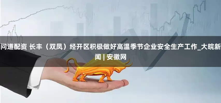 问道配资 长丰（双凤）经开区积极做好高温季节企业安全生产工作_大皖新闻 | 安徽网